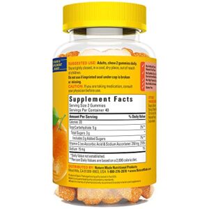 Nature Made Vitamin C 250 mg per serving, Dietary Supplement for Immune Support, Gummy 80 Count (Pack of 1), 40 Day Supply