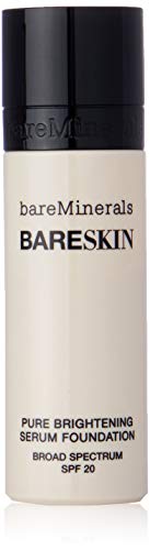 bareMinerals bareSkin Pure Brightening Serum Foundation SPF 20, Bare Porcelain 01, 1 Ounce