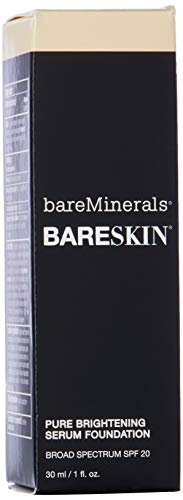 bareMinerals bareSkin Pure Brightening Serum Foundation SPF 20, Bare Porcelain 01, 1 Ounce