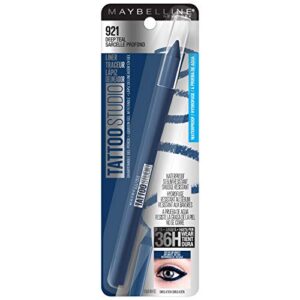 Maybelline TattooStudio Sharpenable Gel Pencil Longwear Eyeliner Makeup, Deep Teal, 0.04 oz.