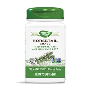 nature’s way premium herbal horsetail grass 440 mg 100 vcaps