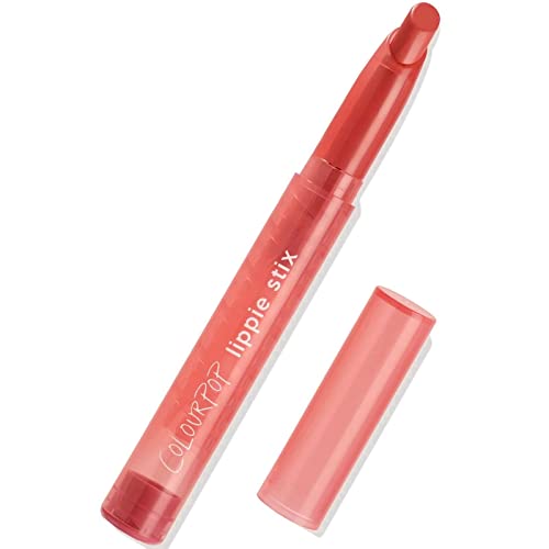 Colourpop Lippie Stix Satin Lipstick Full Size Pigmented Moisturizing Lasting Long-Wear (TOPANGA - dusty pinky coral)