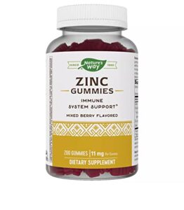 nature’s way zinc gummies, mixed berry flavored (200 ct.)