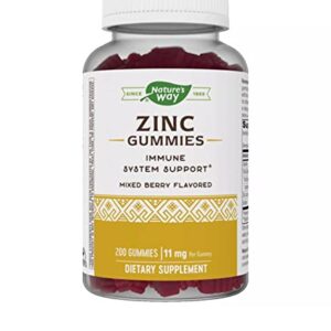 Nature's Way Zinc Gummies, Mixed Berry Flavored (200 ct.)