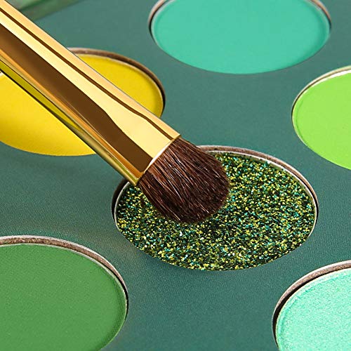 Docolor Eyeshadow Palette 9 Colors Gemstone Shadow Palette Highly Pigmented Mattes Shimmers Naked Smokey Glitter Cream Colorful Powder Blendable Long Lasting Waterproof Makeup Palette-Green