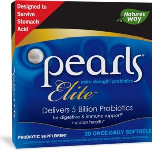 Nature's Way Probiotic Pearls Elite, 5 Billion Live Cultures, 30 Softgels