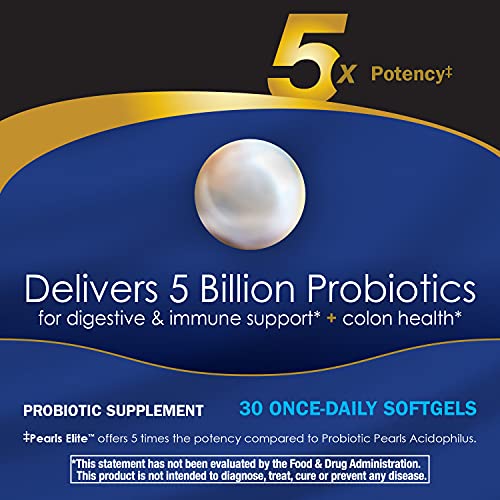 Nature's Way Probiotic Pearls Elite, 5 Billion Live Cultures, 30 Softgels