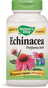 nature’s way echinacea herb capsules, 180 count