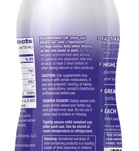 Nature's Way Wellesse Liquid Iron, Fast Absorbing, 16 Fluid Ounces, Natural Berry Flavor