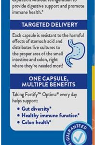 Nature's Way Fortify Optima Daily Probiotic for Men and Women, Supports Digestive, Immune, and Colon Health*, 30 Vegan Capsules