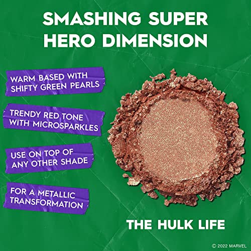 URBAN DECAY x Marvel Studios She-Hulk Mini Eyeshadow Palette - 6 Limited-Edition Matte & Moondust FX Shimmer Shades - Ultra-Blendable & Richly Pigmented - Vegan