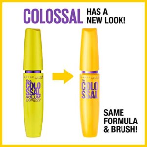 Maybelline Volum' Express The Colossal Washable Mascara, Volumizing, Glam Black