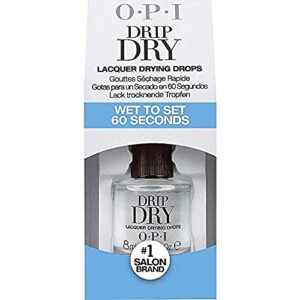 OPI Nail Lacquer Top Coats, Original, 0.5 fl.oz, Drip Dry Lacquer Drying Drops, 0.3 fl.oz