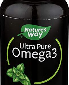 Nature's Way Ultra Pure Omega3 Fish Oil, 1250 mg EPA/DHA, Mint, 180 Softgels