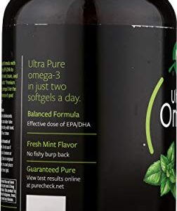 Nature's Way Ultra Pure Omega3 Fish Oil, 1250 mg EPA/DHA, Mint, 180 Softgels