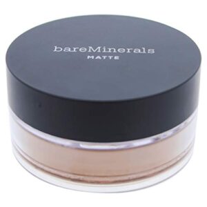 bareminerals matte foundation spf 15 for women warm dark, 0.21 ounce