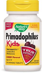 nature’s way primadophilus for kids, cherry, 30 count (3 units)