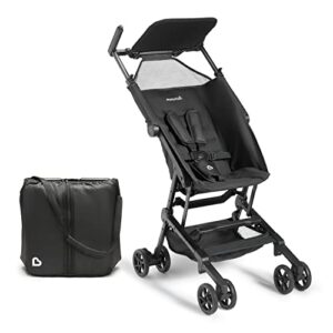 munchkin® sparrow™ ultra compact lightweight travel stroller for babies & toddlers, black