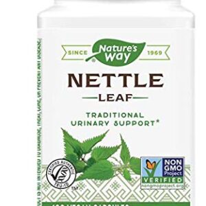 Nature's Way Nettle Leaf 435 mg, TRU-ID Certified, Non-GMO Project, Vegetarian, 100 Count (Pack of 4)