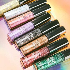 URBAN DECAY Heavy Metal Glitter Eyeliner, Disco Daydream - Silver Holographic Glitter - Water-Based Formula - Long-Lasting, Buildable, Quick Drying