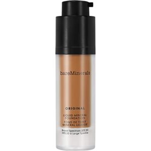 bareMinerals Original Liquid Mineral Foundation Broad Spectrum Spf 20, Golden Deep 28, 1 Fl Oz