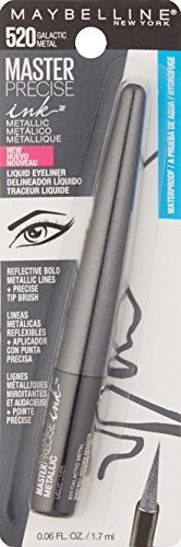 Maybelline New York Master Precise Ink Metallic Liquid Liner, Galactic Metal, 0.06 Fluid Ounce