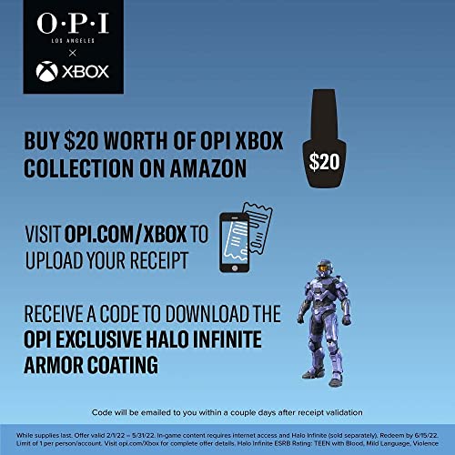 OPI Nail Lacquer, Pixel Dust, Pink Nail Polish, Xbox Collection, 0.5 fl. oz.