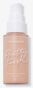 colourpop pretty fresh hyaluronic hydrating foundation light 40n (neutral) 1 oz. formulated with fruit extracts and coconut water to support hydration , fine lines and soft skin. (1 pack)