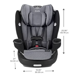 Evenflo Gold Revolve360 Rotational All-in-1 Convertible Car Seat Swivel Car Seat Rotating Car Seat for All Ages Swivel Baby Car Seat Mode Changing 4120Lb Car Seat and Booster Car Seat, Onyx