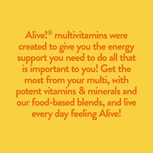 Nature's Way Alive! Adult Multivitamin, Ultra Potency Vitamin B to Support Daily Energy Metabolism*, 60 Tablets