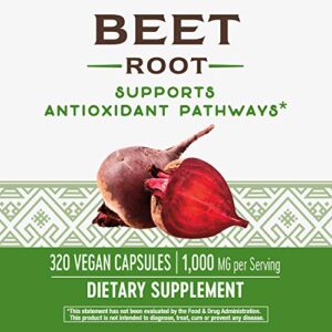 Nature's Way Beet Root, 1000 mg per serving, 320 Capsules