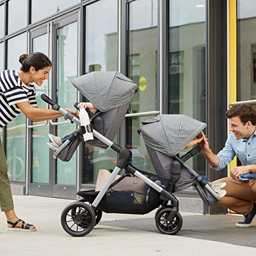Evenflo Pivot Xpand Modular Stroller Second Seat, Compatible with Evenflo Pivot Xpand Modular Travel System and Modular Stroller, Holds Up to 55-lbs, Multiple Configurations, Stallion Black