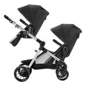 Evenflo Pivot Xpand Modular Stroller Second Seat, Compatible with Evenflo Pivot Xpand Modular Travel System and Modular Stroller, Holds Up to 55-lbs, Multiple Configurations, Stallion Black