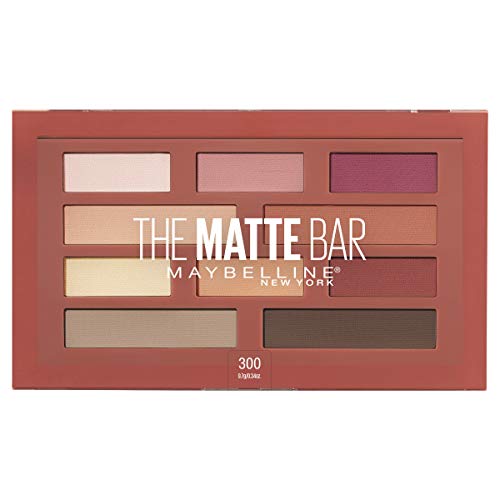 Maybelline New York The Matte Bar Eyeshadow Palette, 300 THE MATTE BAR, 1 Count