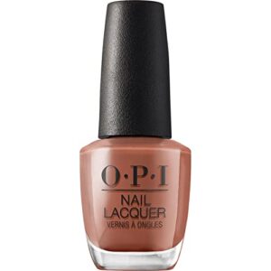 opi nail lacquer, chocolate moose, brown nail polish, 0.5 fl oz
