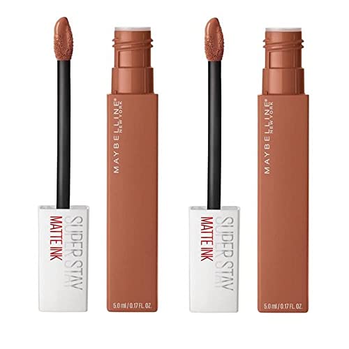 Pack of 2 Maybelline New York SuperStay Matte Ink Liquid Lipstick, Fighter # 75