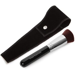KABUKI PROFESSIONAL MAKEUP BRUSH With Big Flat Top for Liquid, Cream Mineral, & Powder Foundation & Face Cosmetics, Quality Design, Carrying Case & E-Book Included, Great For Gifts!