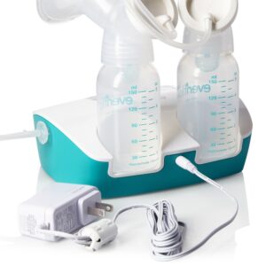 Evenflo Feeding Hospital Strength Deluxe Advanced Breast Feeding Closed System Double Electric Pump with 32 Settings - Additional Accessories Included