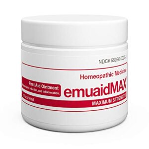 emuaid emuaidmax ointment 2oz – eczema cream. maximum strength treatment. use max strength for athletes foot, psoriasis, jock itch, anti itch, rash, shingles and skin yeast infection.
