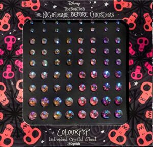 colourpop nightmare before christmas individual christmas face jewels – 72 crystals – new in package