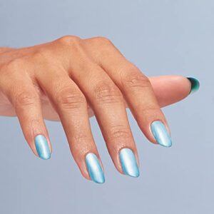 OPI Infinite Shine 2 Long-Wear Lacquer, Opaque & Vibrant Pearl Finish Blue Nail Polish, Up to 11 Days of Wear, Chip Resistant & Fast Drying, Surf Naked​, 0.5 fl oz