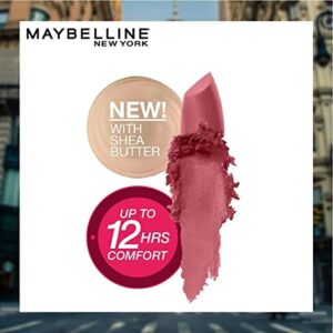 Maybelline Color Sensational Lipstick, Lip Makeup, Matte Finish, Hydrating Lipstick, Nude, Pink, Red, Plum Lip Color, Touch Of Spice, 0.15 oz; (Packaging May Vary)