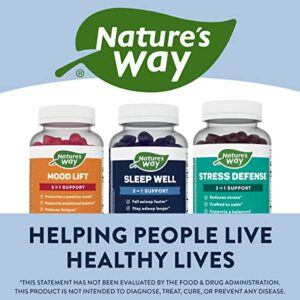 Nature’s Way Sleep Well Sleep Gummies for Adults*, Sleep Aid*, Melatonin Gummies, Ashwagandha Gummies, with Magnesium, Berry Flavored, 90 Gummies