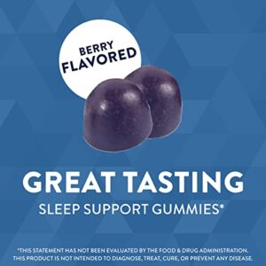 Nature’s Way Sleep Well Sleep Gummies for Adults*, Sleep Aid*, Melatonin Gummies, Ashwagandha Gummies, with Magnesium, Berry Flavored, 90 Gummies