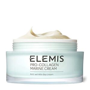 elemis pro-collagen marine cream | lightweight anti-wrinkle daily face moisturizer firms, smoothes, and hydrates with powerful marine + plant actives, 3.3 fl oz (pack of 1)