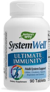 nature’s way systemwell ultimate immunity, multi-system support* with vitamins c, a, & d, zinc, and selenium, 90 tablets