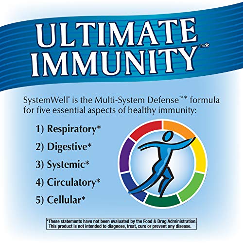 Nature's Way Systemwell Ultimate Immunity, Multi-System Support* with Vitamins C, A, & D, Zinc, and Selenium, 90 Tablets