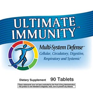 Nature's Way Systemwell Ultimate Immunity, Multi-System Support* with Vitamins C, A, & D, Zinc, and Selenium, 90 Tablets