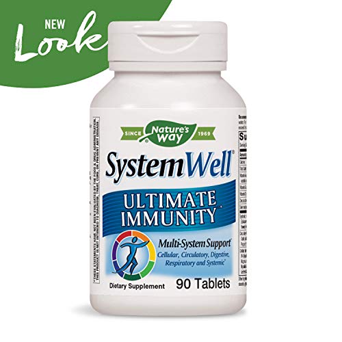 Nature's Way Systemwell Ultimate Immunity, Multi-System Support* with Vitamins C, A, & D, Zinc, and Selenium, 90 Tablets