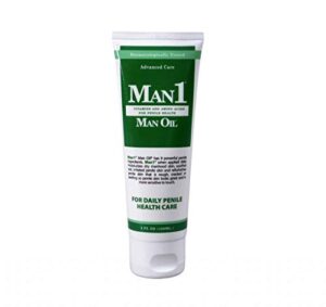 man1 man oil penile health cream – advanced care. treat dry, red, cracked or peeling penile skin. improves sensation over time